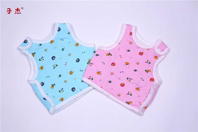 ZI JIE baby vest vest cotton fabric soft&comfortable belly warm 7977