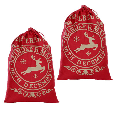 

Tailored Christmas Santa Sack Large Xmas Jute Bag Christmas Gift Presents Stocking Filler