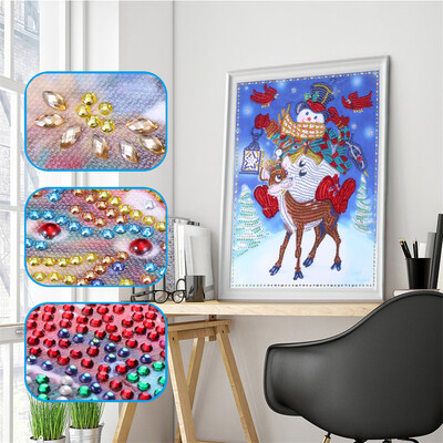 

Tailored Special Shaped Diamonds Painting DIY 5D Partial Drill Cross Stitch Kits Crystal