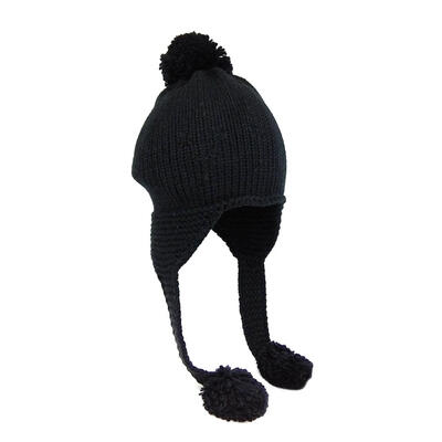 

Fashion Kids Girls Ear Protector Warm Hat Pompom Beanies Cap Knitted Hats
