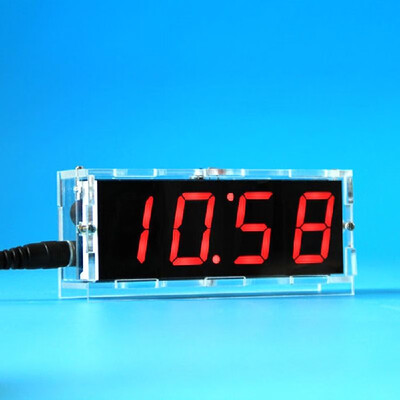 

51 Single-chip Microcomputer Light-control LED Digital Display Electronic Clock Making Kit DIY Manufacturing Accessories Parts