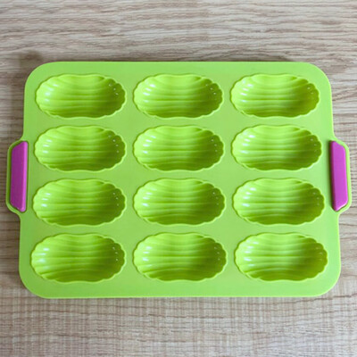 

12 Even Silicone Madeleine Cake Mold Mini Household Snack Cake Mold Non-Stick Baking Tray Baking Tools