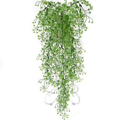

Artificial Osier Rattans Plastic Bracketplant Plant Fake Greenery Wall Decor