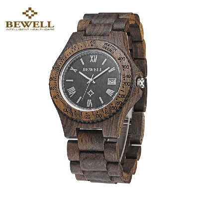 

Exquisite Analog Quartz Healthy Wooden Wristwatch Unique Red Green Sandalwood Ebony Unisex Watch