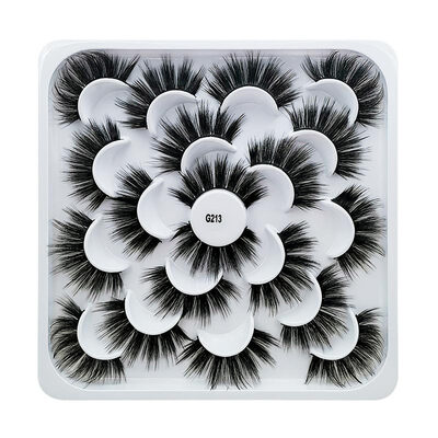 

10 pairsSet Mink Eyelashes 3D False lashes Thick Crisscross Makeup Eyelash Extension Natural Volume Soft Fake Eye Lashes