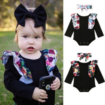 

Newborn Baby Girl Floral Romper Bodysuit Jumpsuit Cotton Playsuit Clothes Outfit