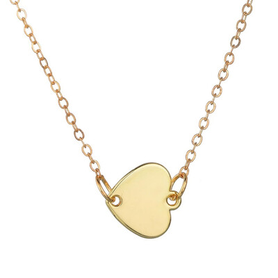

Women Gold Love Heart Pendant Necklace Female Party Pendant&necklace High Quality Choker Gift For Girl Jewelry Gold Chain