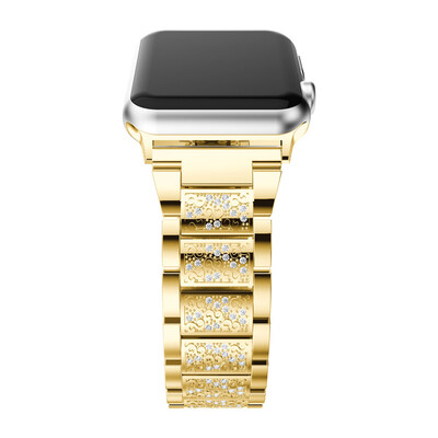 

〖Follure〗Luxury Alloy Crystal Watch Band Wrist Strap For Apple Watch Series 3 42MM BK