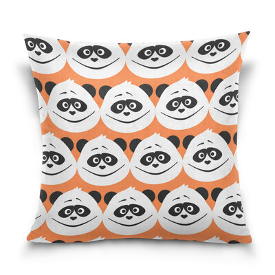 

ALAZA Throw Pillow Cover 16 X 16 inch Cushion Cover with Panda Face Printed Pillowcase