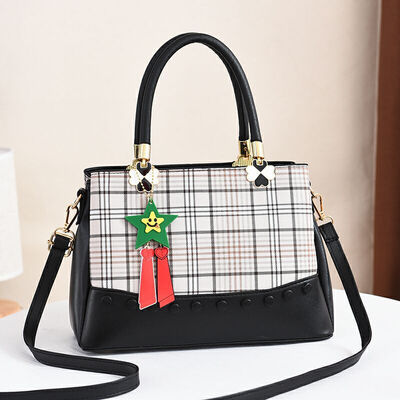 

2019 spring new European&American big bag shoulder bag simple handbag diagonal bag fashion handbag