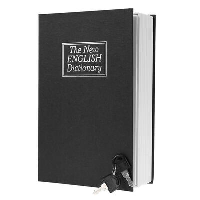 

Creative English Dictionary Shape Money Saving Box Book Piggy Bank with Key