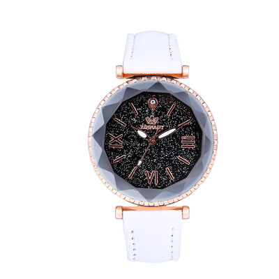 

Women Watches Exquistite Simple Starry Leisure Watch Quartz Wristwatch Minimalist Ladies Clock Relogio Feminino Kol Saati