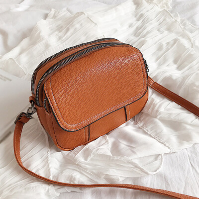 

Tailored Fashion Lady Solid Color Multi-Layer Versatile Shoulder Bag Messenger Bag