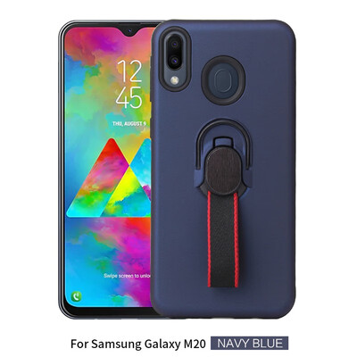

Magnetic Car Mount Case Samsung Galaxy M20 Phone Ring Holder Cover Samsung M20 SM-M205FNDS SM-M205FDS Hybrid TPU Case Covers