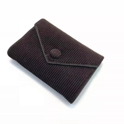 

Corduroy Credit Card Holder Fashionable Elegant Solid Color ID Business Card Case Purse Wallet For Men Women – 20 Slots