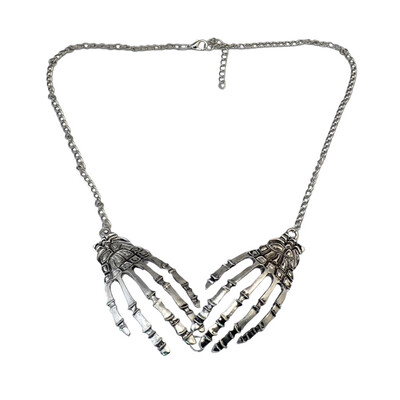 

New Women Gothic Skull Claws Necklace Statement Women Jewelry Punk Necklaces Pendants Factory Outlet