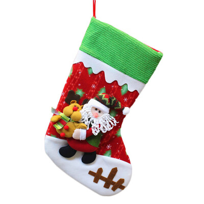 

Tailored Christmas Santa Socks Candy Gift Bag Ornament Party Xmas Tree Hanging Decoration