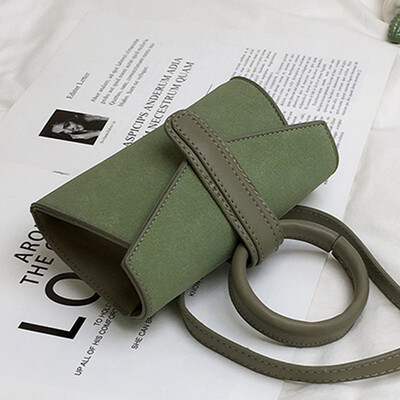 

2019 New Fashion Joker Summer Red Messenger Bag Womens Bag Ring Hand Bag Hand Envelope Bag