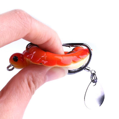 

Minnow Baits 5PCSBox 134g55cm Simulation Tortoise Lures Artificial Soft Bait with Spoon Sequins Fishing Lure Blackfish Soft Lu