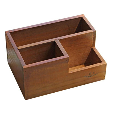 

Wooden Flower Garden Succulent Plant Pot Retro Storage Box Office Decor