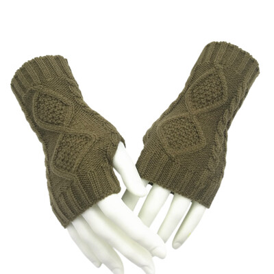 

Winter Fall Knitted Gloves Men Women Cute Warmer Mittens Long Gloves Wrist Arm Gloves