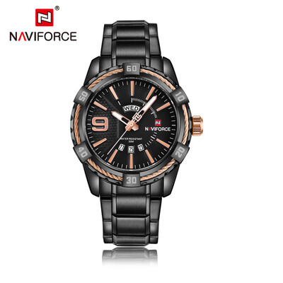 

9117 steel belt mens watch sports waterproof quartz watch fashion student watch