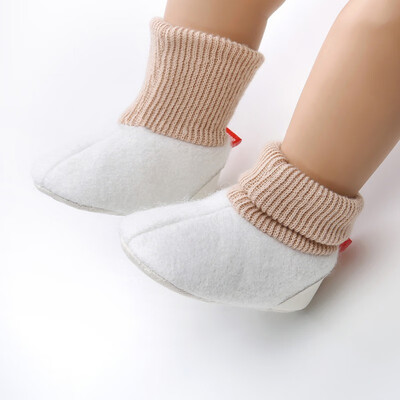 

Autumn Winter Baby Boys Girls Cotton Casual Shoes First Walkersborn Cute Anti-slip Soft Soled Walking Shoe Plush Sn