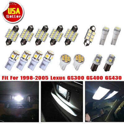 

16X Super White LED Light Bulbs Interior Package Kit for 98-05 Lexus GS300 GS400