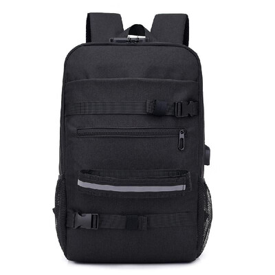 

Anti-theft Skateboard Backpack Laptop Backpack College Backpack Travel School Bag with Lock&USB Port