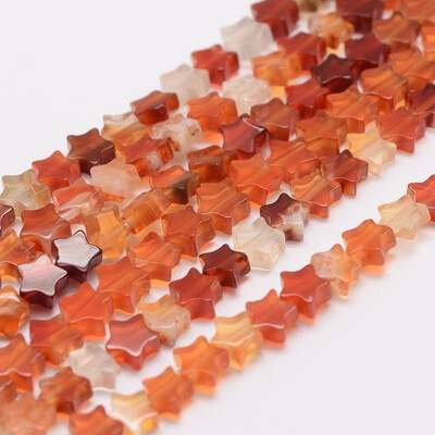 

Natural Carnelian Bead Strands Star 4x4x2mm Hole 08mm about 108pcsstrand 157"