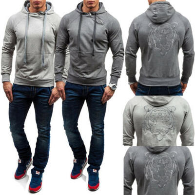 

Fashion Mens Hoodie Warm Hooded Sweatshirt Outwear Coat Jacket Jumper Sweater