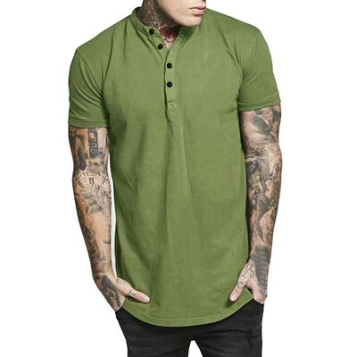 

Toponeto Fashion Mens Summer Casual Silm Fit Button Short Sleeved T-shirt Top Blouse