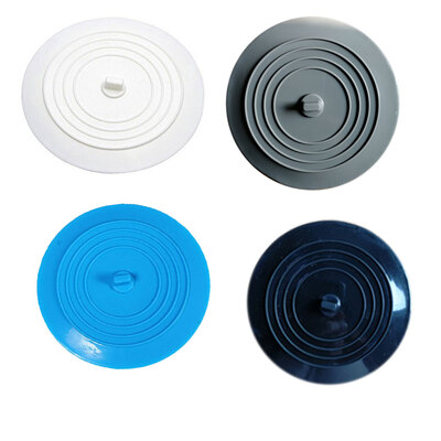 

2 Pcs Diameter 15CM Tub Stopper Food Grade Silicone Solid Color Large Round Flat Sink Plug Covers