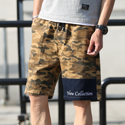 

Tailored Mens New Summer Casual Loose Patchwork Camouflage Printing Beach Shorts Pants