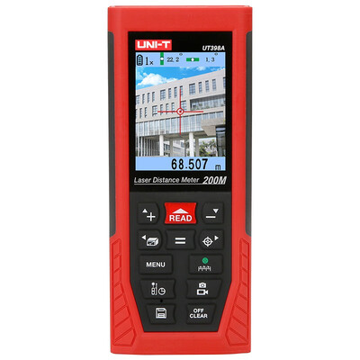 

UNI-T UT398A 200m Laser Distance Meters Lofting Test Levelling Instrument Area Volume UDISK 16GB JPEG storage