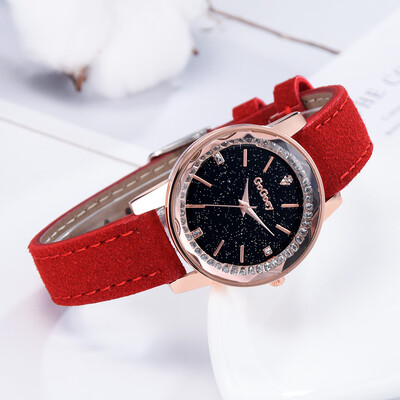 

RM Fashion Simple Without Numeral Scale Scrub Dial Dial Quartz Female Watch