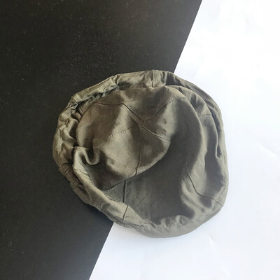 

Cotton&linen childrens hat summer air-permeable fashionable basin-cap memory steel wire folding fashion cap Korean