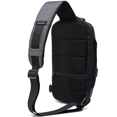 

Gobestart OZUKO Mens Multi-function Messenger Bag Anti-theft Waterproof Travel Chest Bag