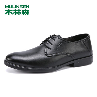 

Mulinsen MULINSEN business casual leather lace simple mens office dress shoes black 39 yards SS97109
