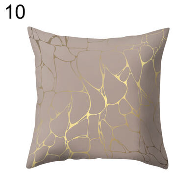 

Circle Line Leaf Square Pillow Case Cushion Cover Sofa Bed Car Cafe Office Decor
