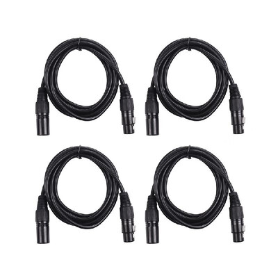 

8pcs 66 feet2 meters DMX Stage Light Cable Wires with 3-Pin Signal XLR Male to Female Connection for Moving Head Light Par Light