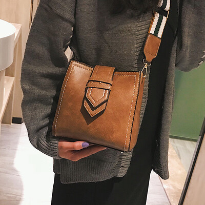 

Simple retro one-shoulder bucket bag high-grade bag female 2019 new Korean fashion gas Messenger bag small bag