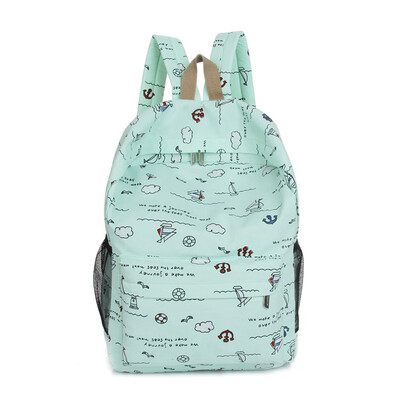 

New Kids Canvas Backpack Girls Boys Cartoon Schoolbag Bookbag Shoulder Bag Children Cute School Bag Women Canvas Travel Backpack