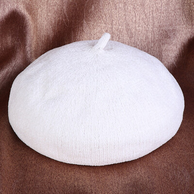 

Hat womens berets in autumn&winter solid color fashion corduroy Joker pumpkin warm hat Korean artist hat