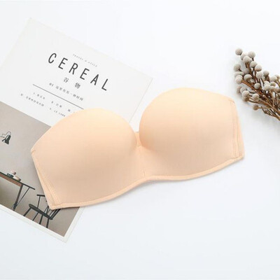 

Sexy Lace Bra Bralette For Women Female Underwear Large Size Strapless Without Steel Ring Invisible Non-slip Gathered Top Bra