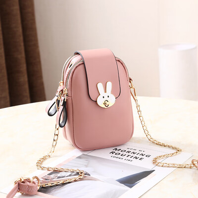 

Mobile Bag Girl Slant Bag Small Summer Fashion Hundred Chains Lady Bag Leisure Single Shoulder Slant Bag