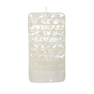 

Jewelry Hanging Storage Organizer 40 Pocket Holder Earring Display Pouch Bag