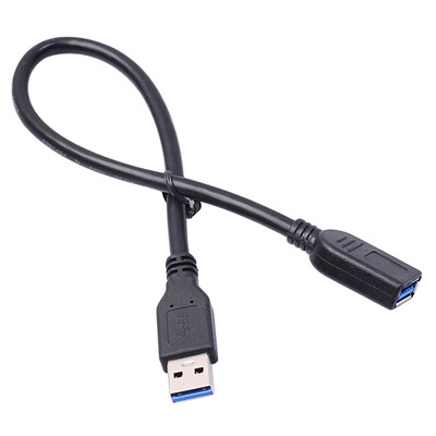

13inch Super Speed USB 30 Type A Male to Female BLACK Extension Cable