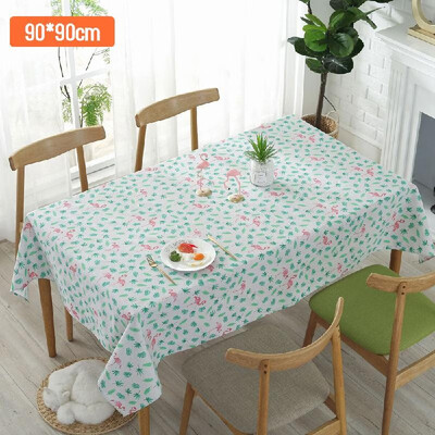 

Bird Cotton Linen Table Cover Dust-Proof for Kitchen Dinning Tabletop Decoration
