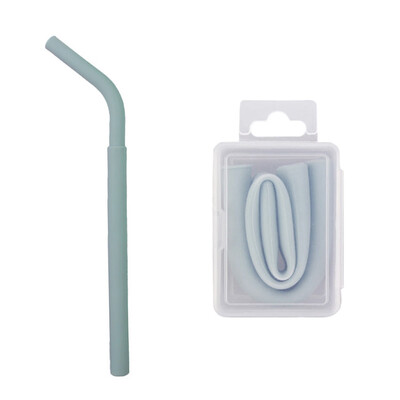 

Toponeto Portable Reusable Washable Food Grade Silicone Drinking Bent Straws With Box